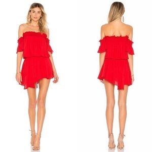 Amanda Uprichard Ariella Dress in Lipstick SzXS